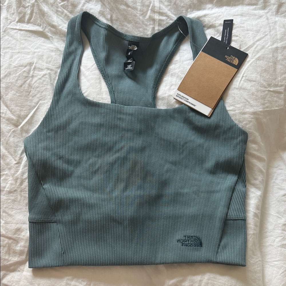 The North Face Ribbed Blue Sports Bra